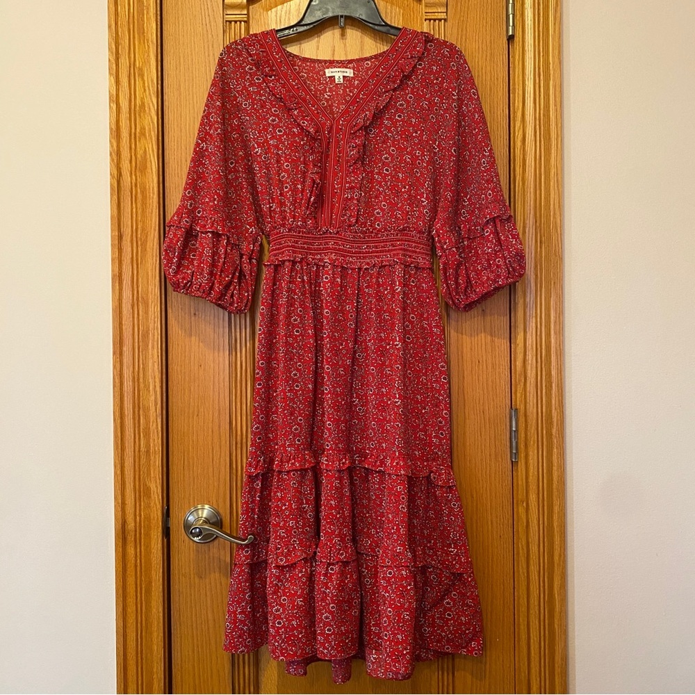 MAX STUDIO RED DRESS SZ M